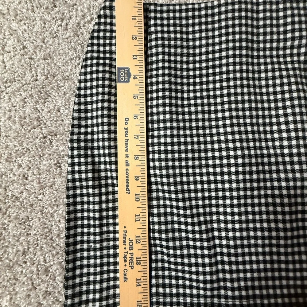 Black & White Micro Gingham Mini Skirt – Y2K Rachel Green Aesthetic
